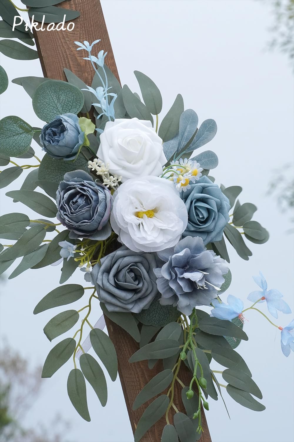 Faux Flower Swag Set of 2 for Wedding Welcome Signs Floral Swag Wedding Reception Ceremony Signs