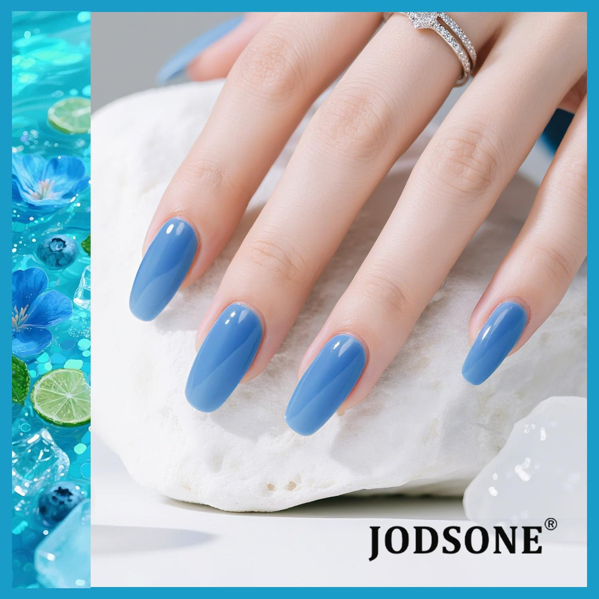 JODSONE 32 Colors Jelly Gel Nail Polish Kit with U V Light Crystal Transparent Classic Color 4