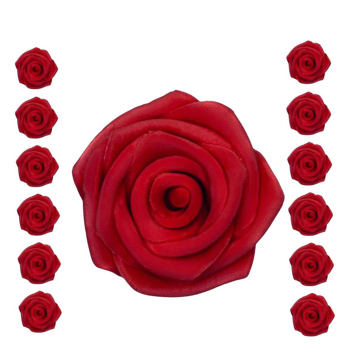Confect Edible Rose Cake Toppers – Edible Roses for Cupcake & Cake Decorations- Vegan, Gluten-Free