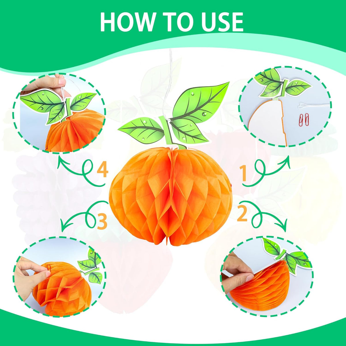 Gyufise 6Pcs Fruit Honeycomb Centerpieces Hawaiian Summer Fruit Table Toppers Tropical Fruit Party
