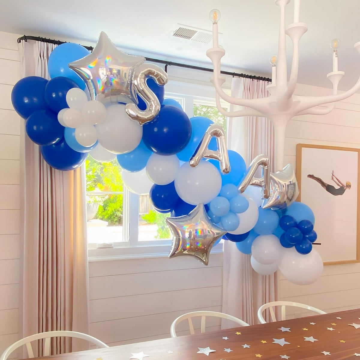 90pack Royal Blue Balloons Different Size 18/12/10/5 Inch Blue Balloon Garland Arch Kit for