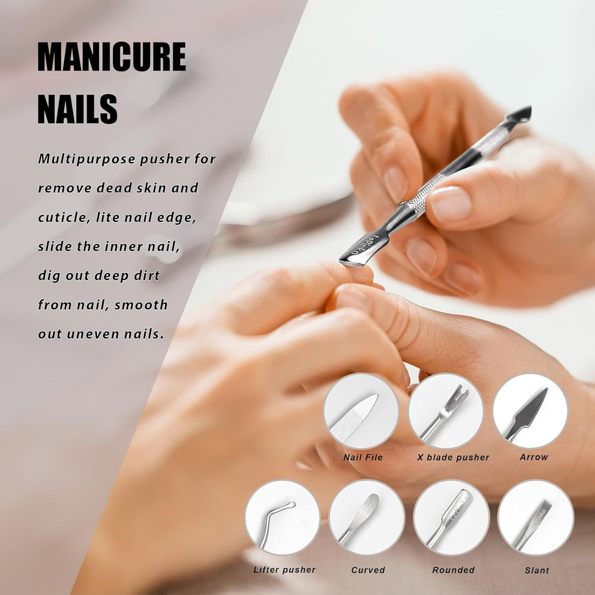 Nail Clippers Set for Thick Toenails and Fingernails, Heavy Duty Podiatrist Clippers for Ingrown