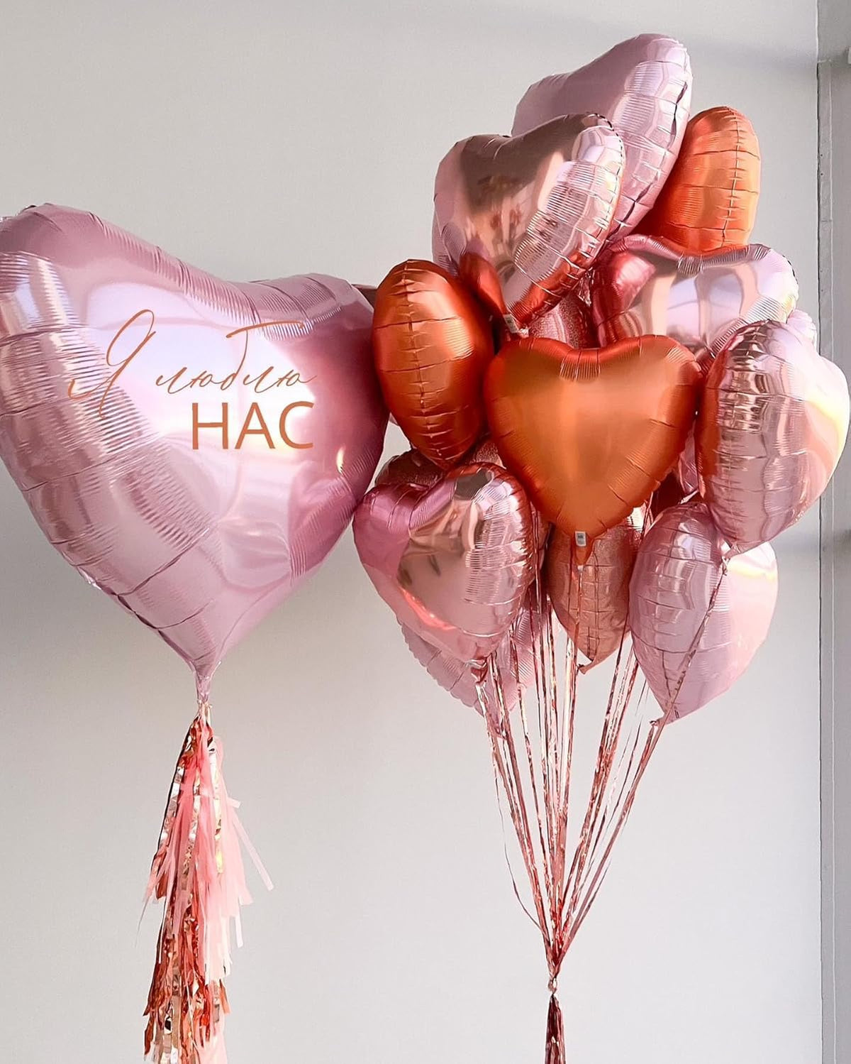 10Pcs Baby Blue Foil Heart Shaped Balloons 18 Inch Light Blue Heart Balloons For Baby Shower