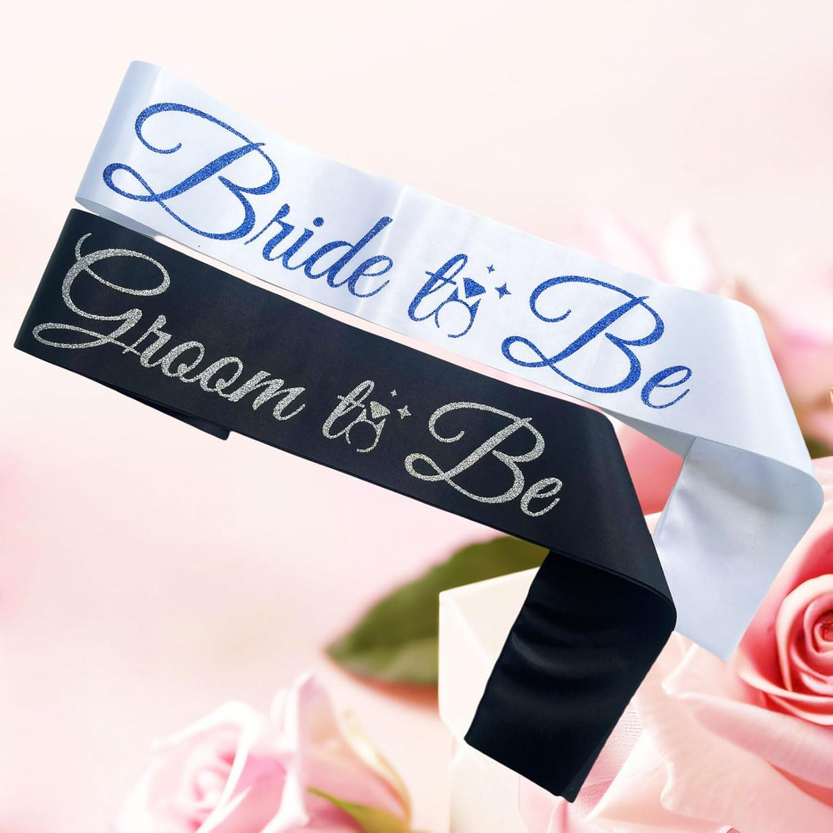 Bride Sash Bachelorette Party Bride and Groom to Be Sash for Bridal Shower Wedding Hen Party