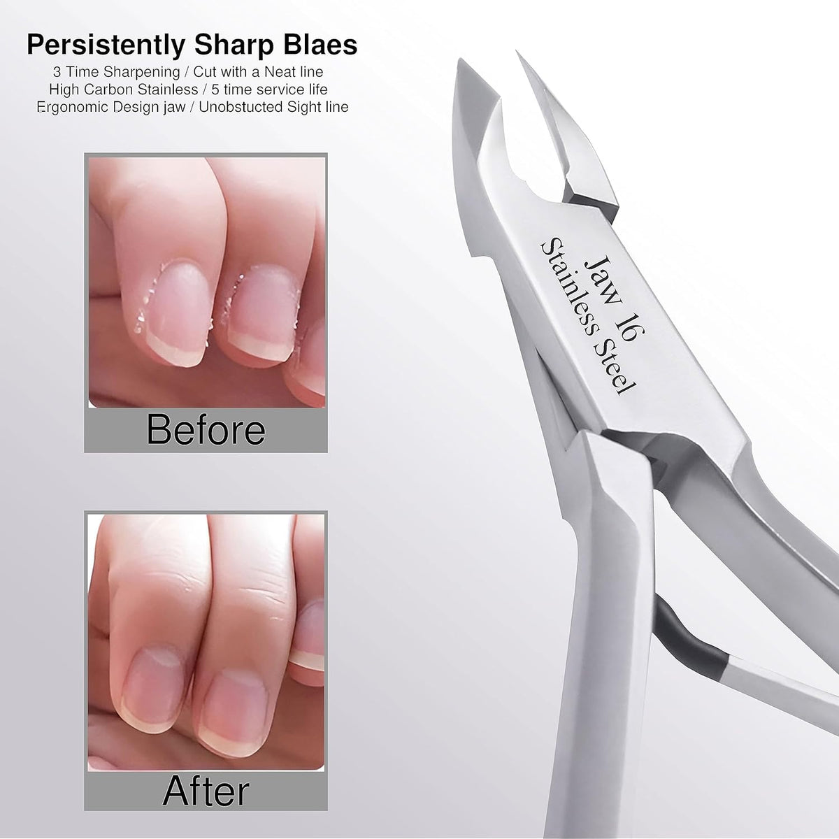 UM Supplies Cuticle Trimmer | Hangnail Remover | Extremely Sharp | Professional Cuticle Nippers |