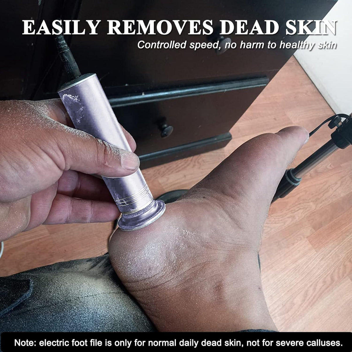 Upgraded Electric Callus Remover for Feet 1200RPM, Adjustable Speed Professional Electric Foot File