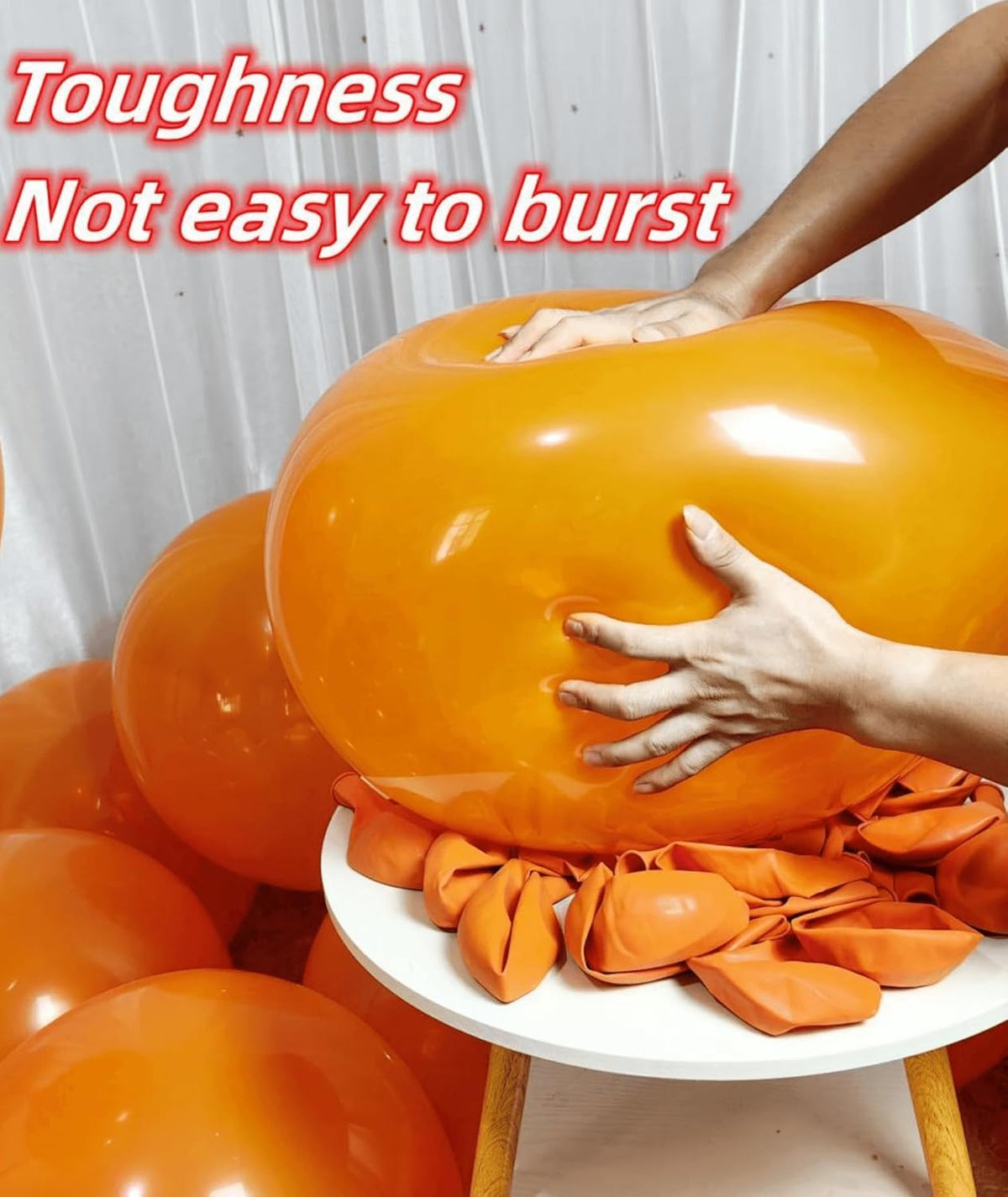 90 Pack Orange Balloons 18 inch Orange Latex Party big Balloon Bulk for Various Party Events