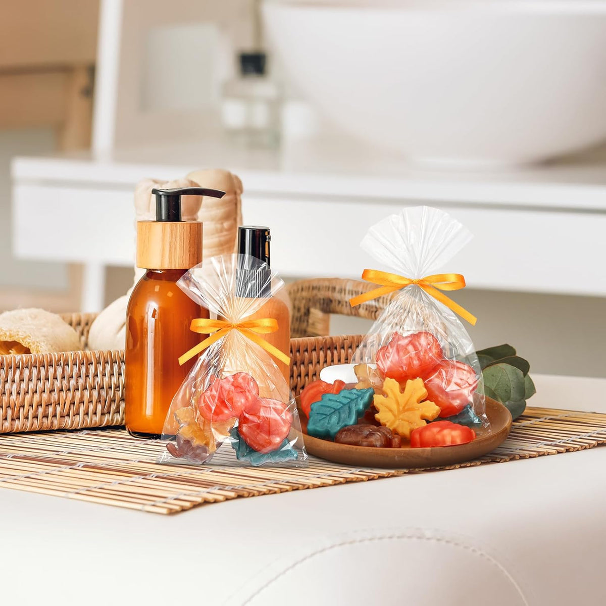 200g Autumn Theme Decorative Soap Fall Baby Shower Favors Halloween Thanksgiving Decor Pumpkin