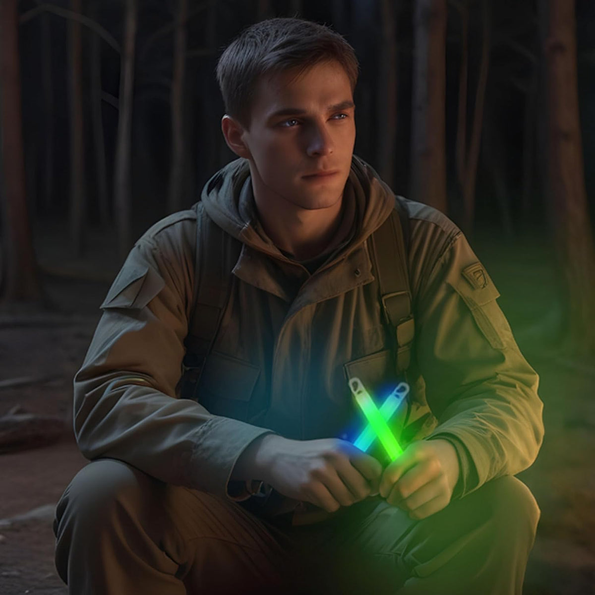 Glow Fever Emergency Safety Military Grade Glow Sticks, 10pcs, 6'' Ultra Bright Glow Sticks with 12