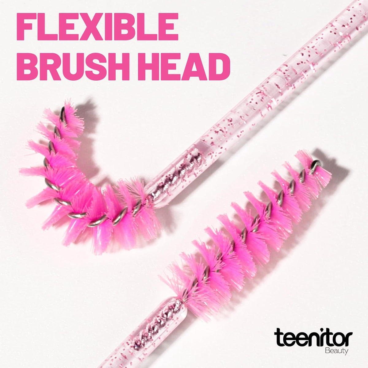 Teenitor 200pcs Mascara Wands and Lip Applicators Disposable, 100pcs Disposable Mascara Wands
