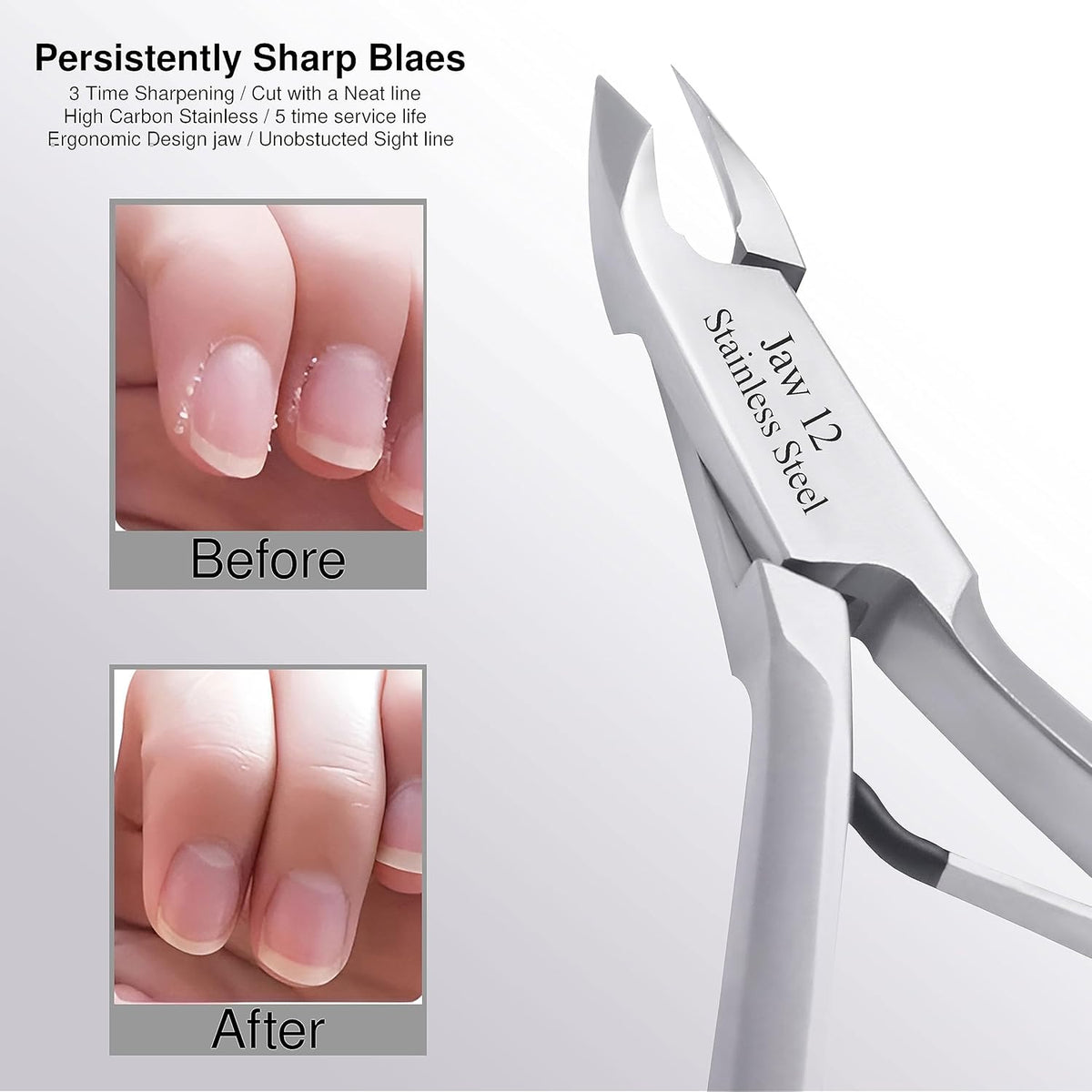 UM Supplies Cuticle Trimmer | Hangnail Remover | Extremely Sharp | Professional Cuticle Nippers |