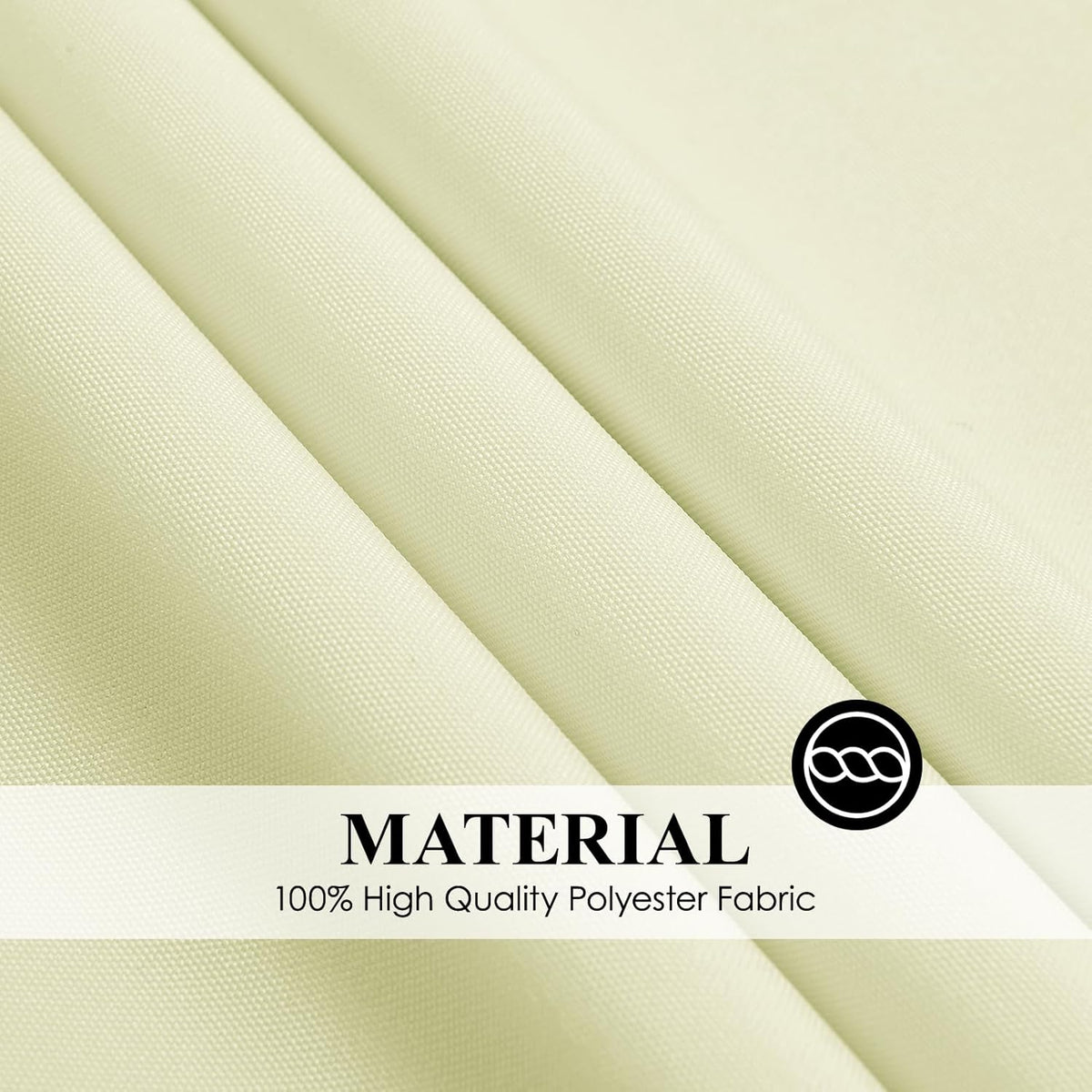 Round Tablecloth 120 Inch Tablecloth 6 Pack Ivory Table Cloths Washable Decorative Polyester