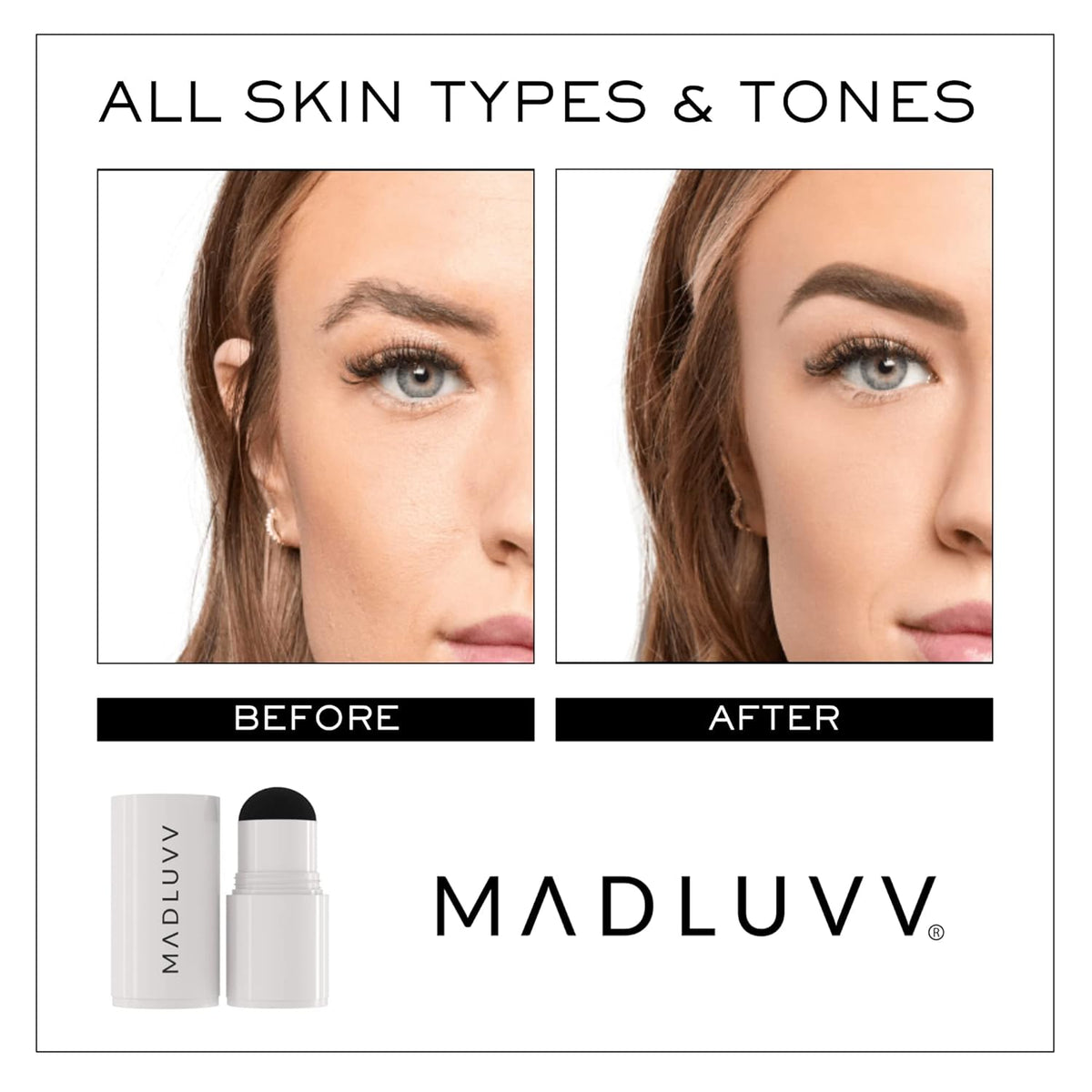 MADLUVV Brow Stamp Refill* - Color Stamp for Brows & Root Touch Up for Women & Men, Instantly