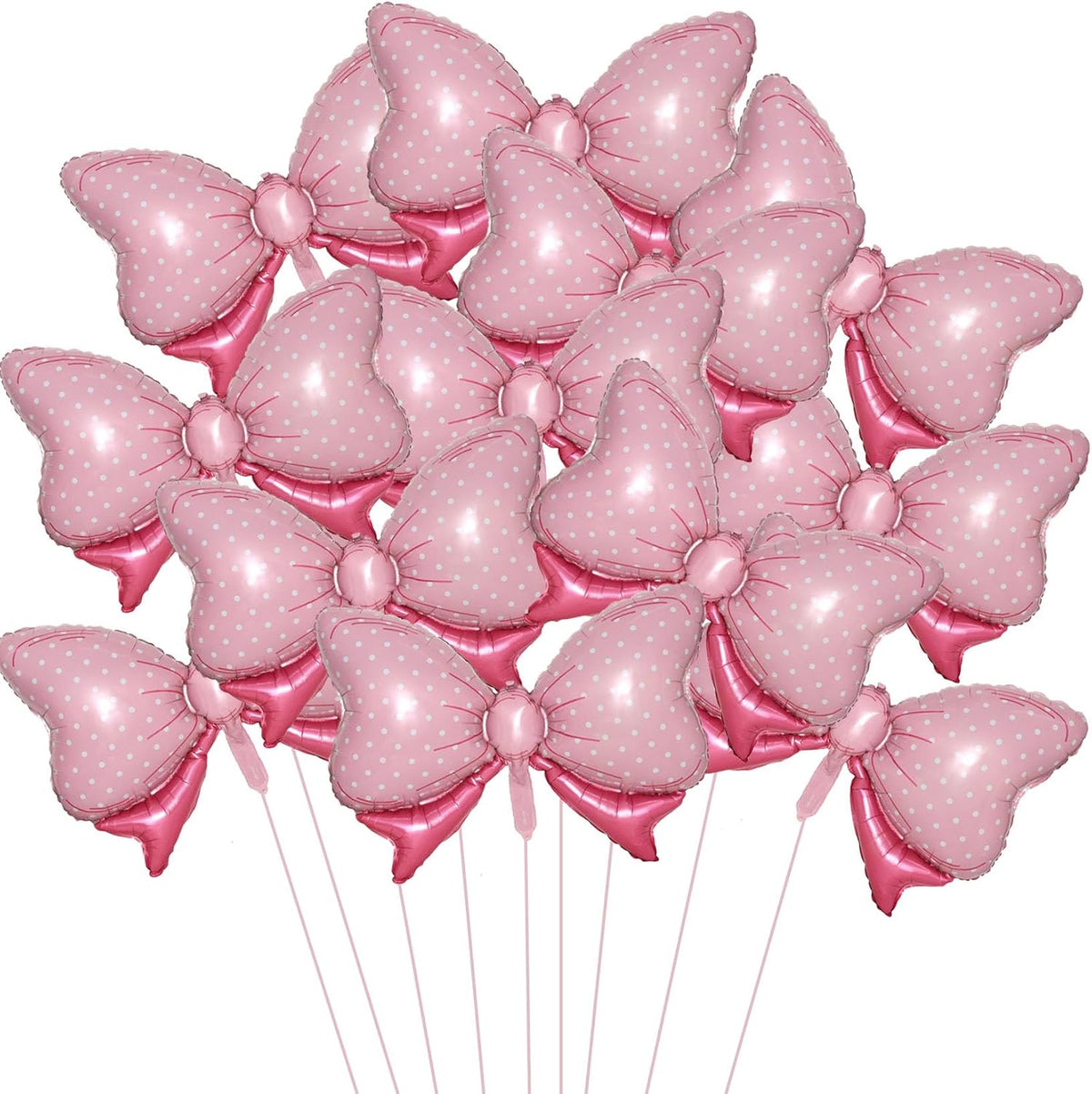 36 Inches Bow Foil Balloon Huge Bowtie Pink Balloon for Baby Shower, Wedding, Kids Theme Party