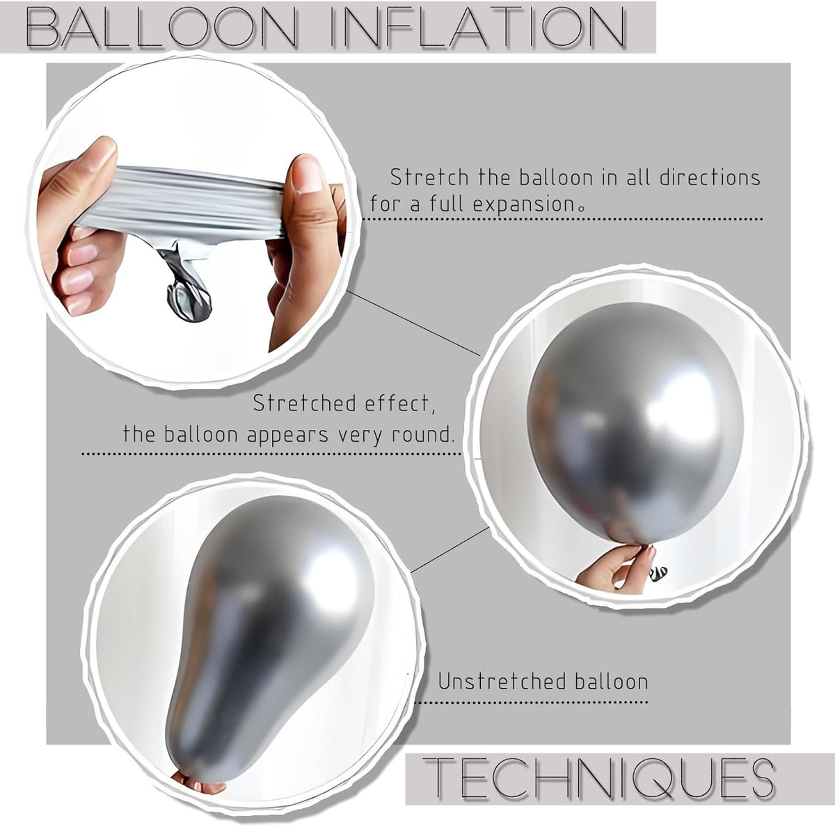 2 Set Balloon Stand Kit with Silver Pink White Balloons, Base&Pole, Balloon Column Kit for Floor or