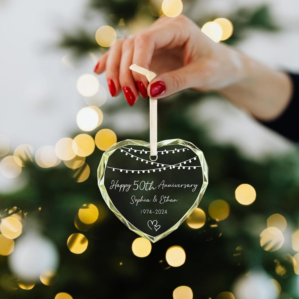 Personalized Christmas Ornaments 2025 for Couples, Wedding for Grandparents, Custom Wedding