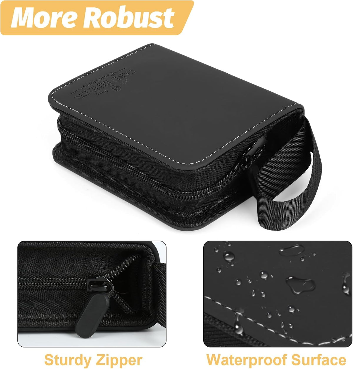 Trading Card Binder, Card Collection Binder Album Folder with 80 Side Loading Pockets, 1 Pocket