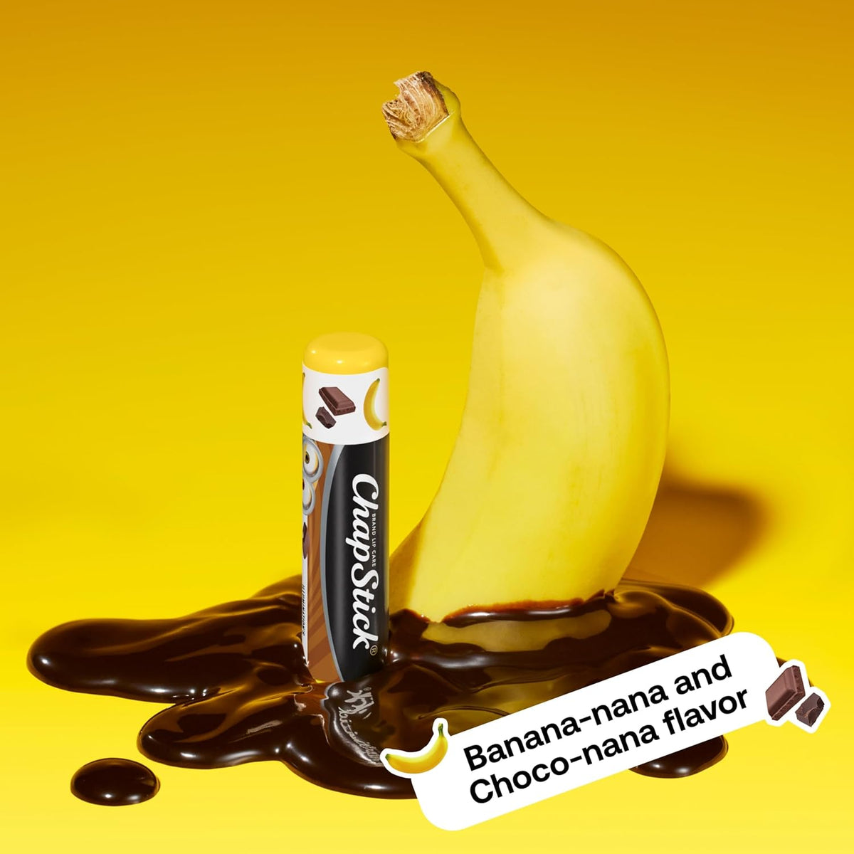 ChapStick Lip Balm Sets, Minions Banana-Nana + Variety Banana Pack (6 Sticks), Party Favors for