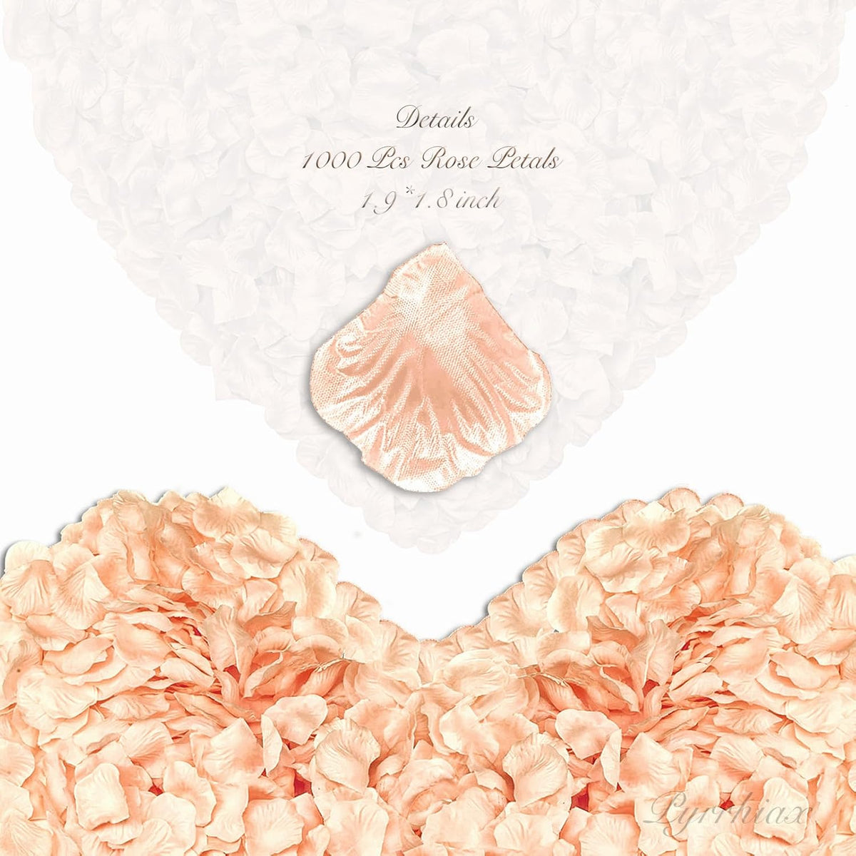 1000Pieces Rose Petals, Artificial Flower Petals Fake Rose Petals for Romantic