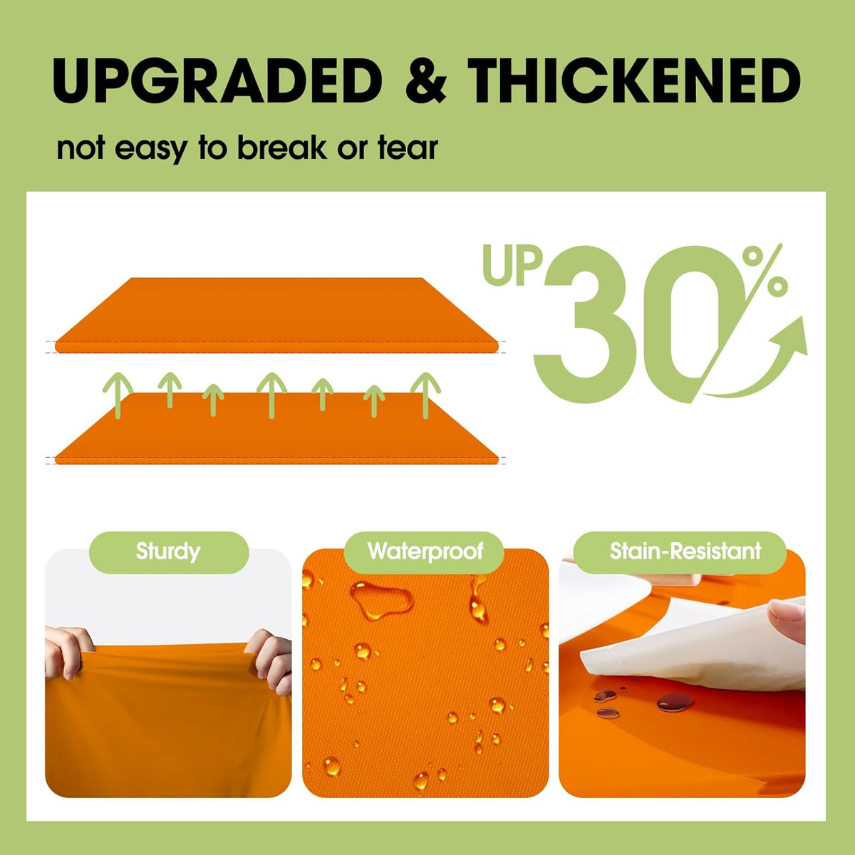 Pureegg Plastic Table Cloth Disposable 10 Pack, 84'' Round Table Cloths, Halloween Party