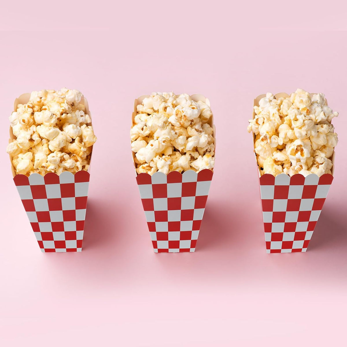 50 Pcs Popcorn Boxes Mini Paper Popcorn Box Cardboard Popcorn Container for Party Disposable Snack