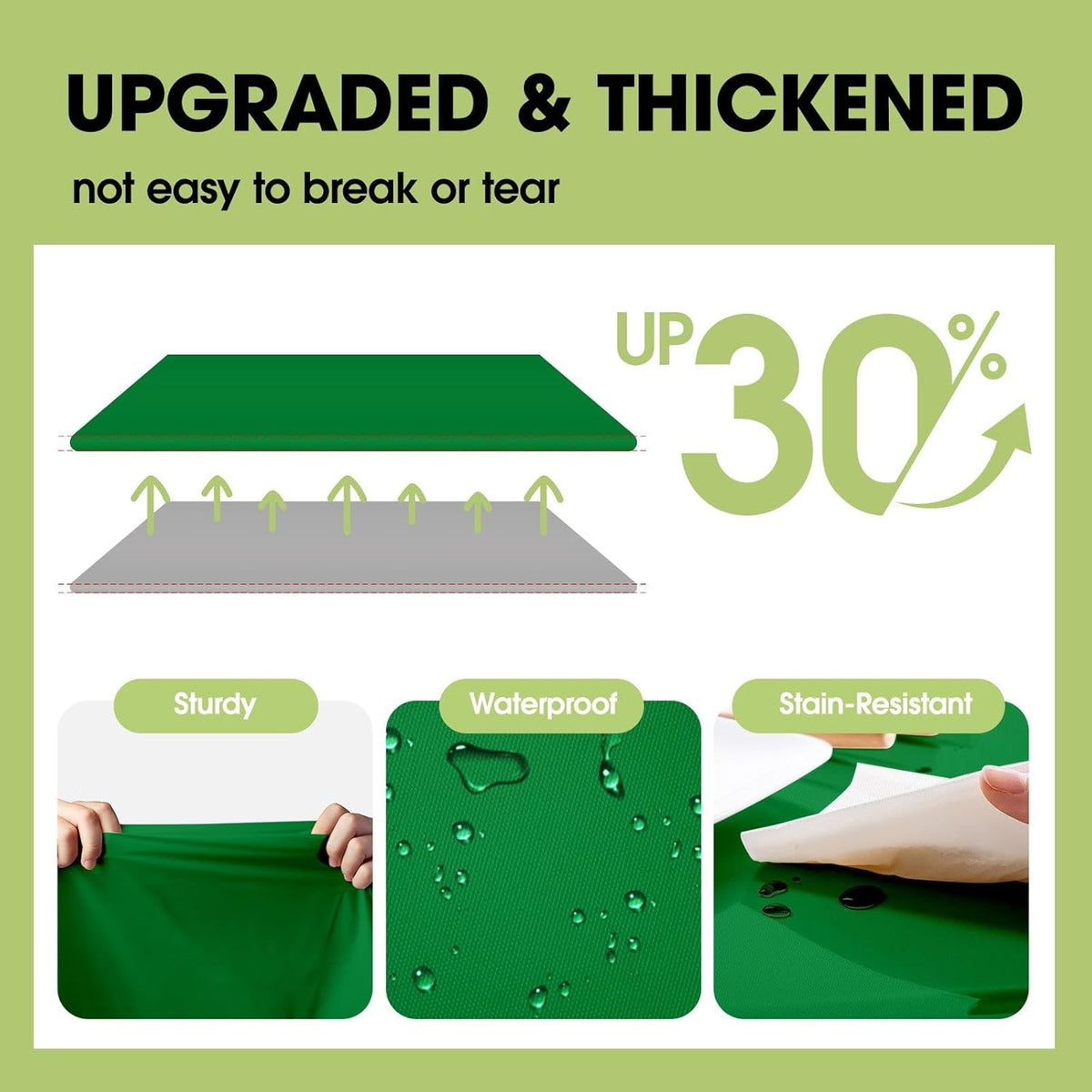 Pureegg Plastic Table Cloth Disposable 10 Pack, 84'' Round Table Cloths, St Patricks Day, Christmas
