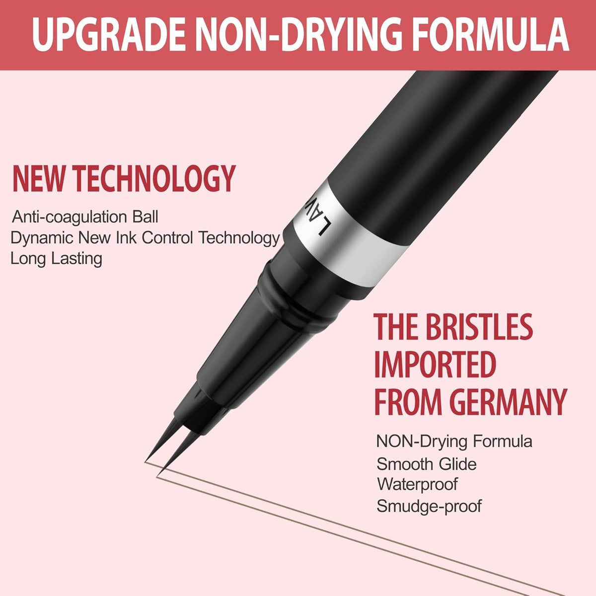 Eyebrow Pencil, 2-in-1 Waterproof Eyebrow Pen, with 2 Tip Microblading Eyebrow Pencil and