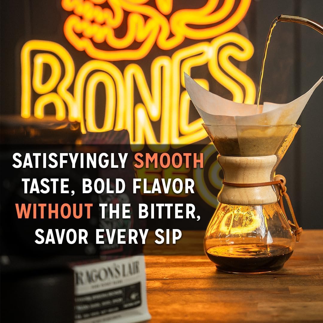 Bones Coffee Company Holiday Favorites Bundle, 5 Assorted Flavored Coffee Low Acid Medium Roast