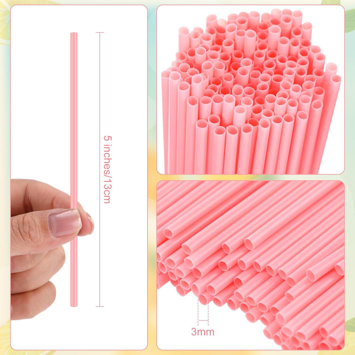 6000 Count Coffee Cocktail Stirrers Straws Disposable Plastic Sip Stir Sticks Cocktail Drink