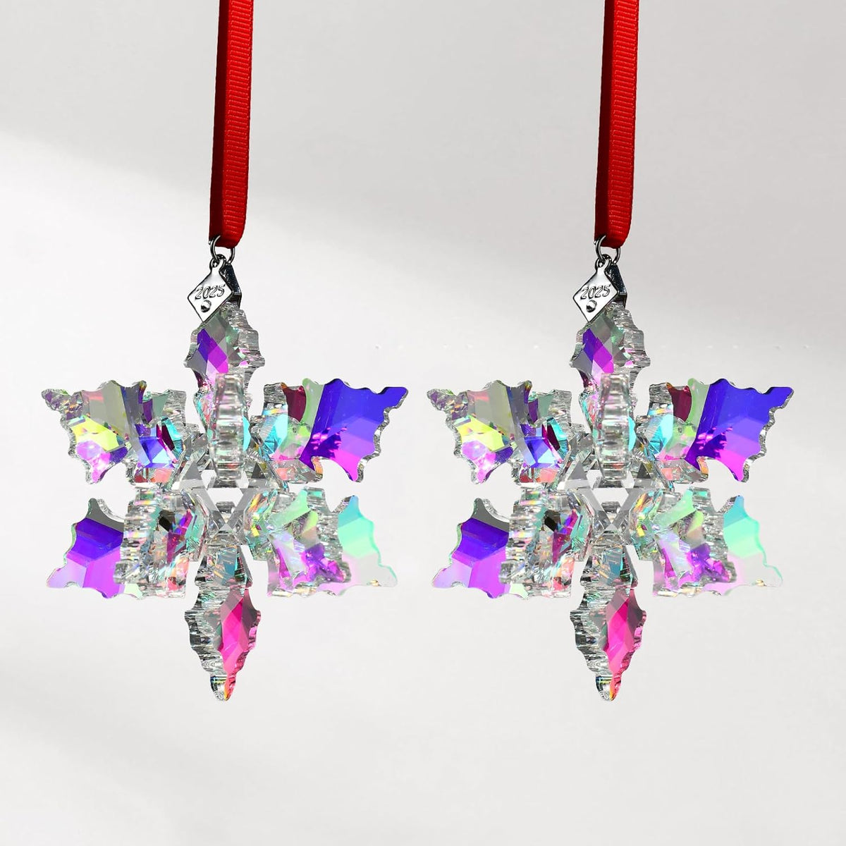 2025 Annual Edition 3D Crystal Snowflake Ornament Christmas Ornament Home Decor Gift