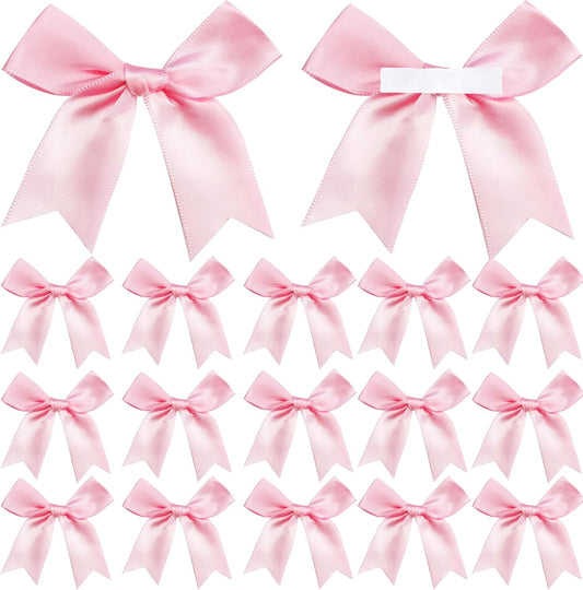 50 Pieces Gift Wrap Bows Premium Satin Ribbon Bows 3.3 Inch Craft Bows for Gift Wrapping DIY Treat