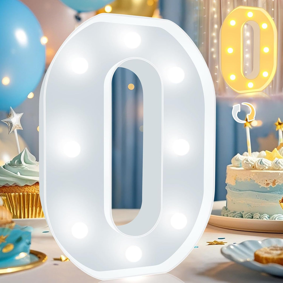 Pooqla LED Marquee Letter Lights, Warm White and Cool White Decorative Lighted Letters, Light Up