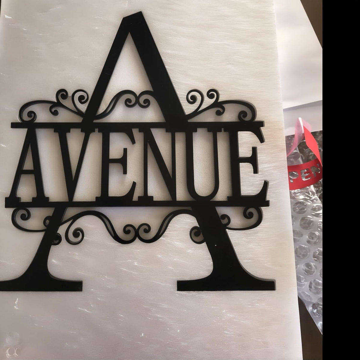 Personalized Metal Name Signs, Split Letter Monogram Wall Decor, Custom Last Name Sign, Family Name