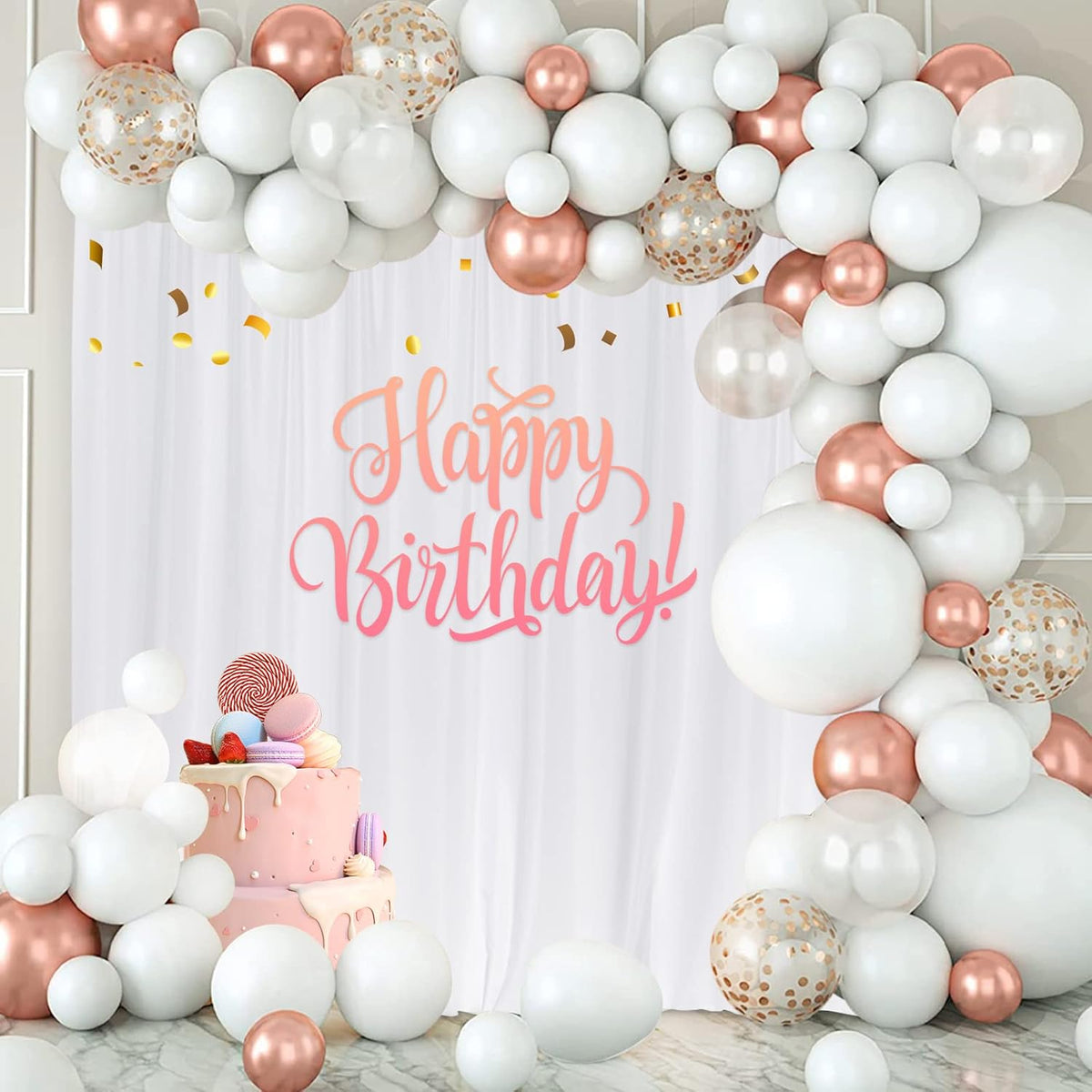 White Backdrop Curtain for Wedding Decor Holiday Party - White Wedding Backdrop Polyester