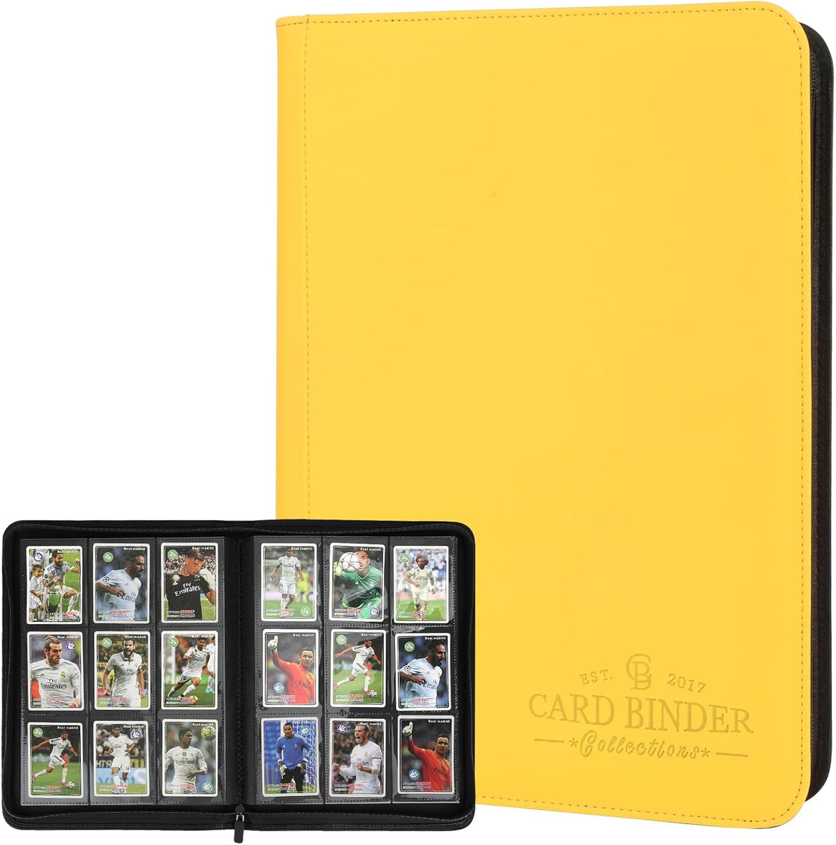 Trading Card Binder, Card Collection Binder Album Folder with 540 Side Loading Pockets, 9 Pocket