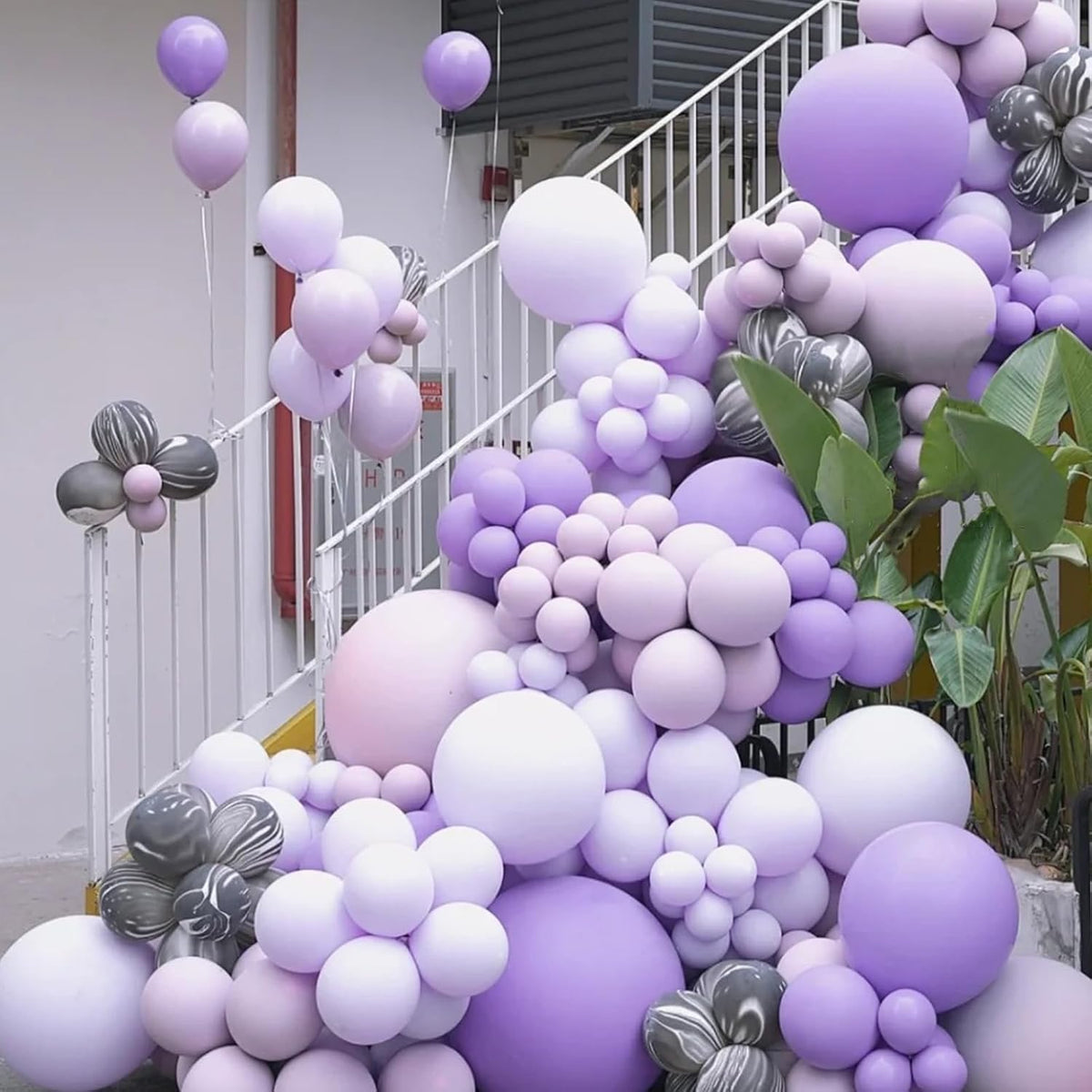 90pack Pastel Purple Balloons Different Size 18/12/10/5 Inch Pastel Purple Balloon Garland Arch Kit