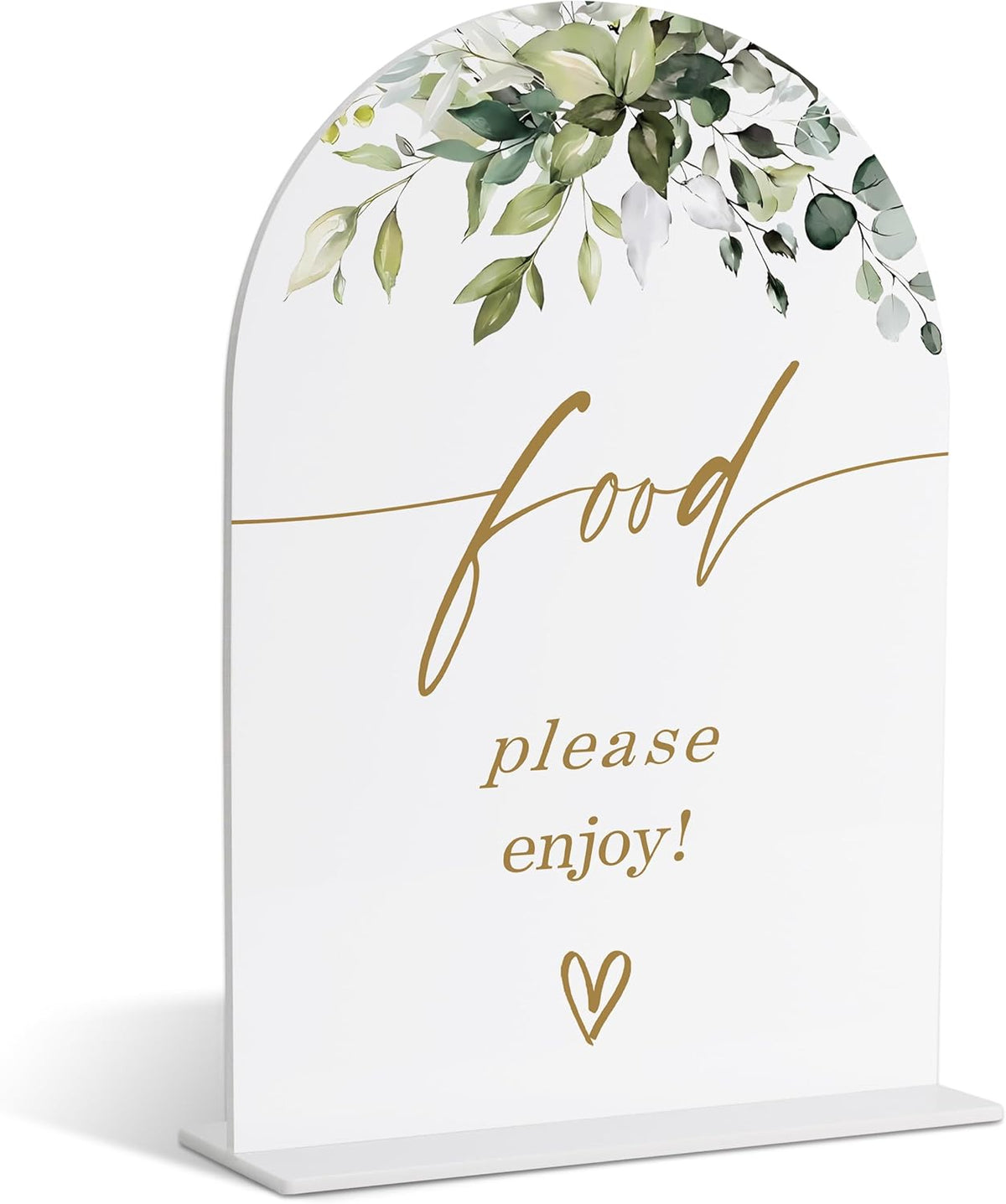 Food Signs for Party, Greenery Gold Bridal Shower Decorations, Dessert Bar Sign, Wedding Signs for