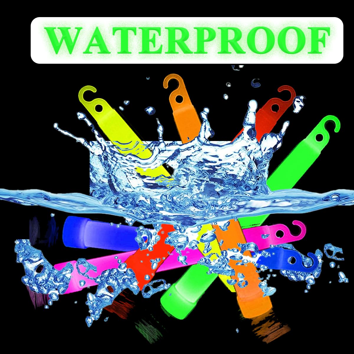 Glow Sticks in The Dark Party Supplies, 12 Hours Duration Emergency Glow Sticks Bulk Party Pack