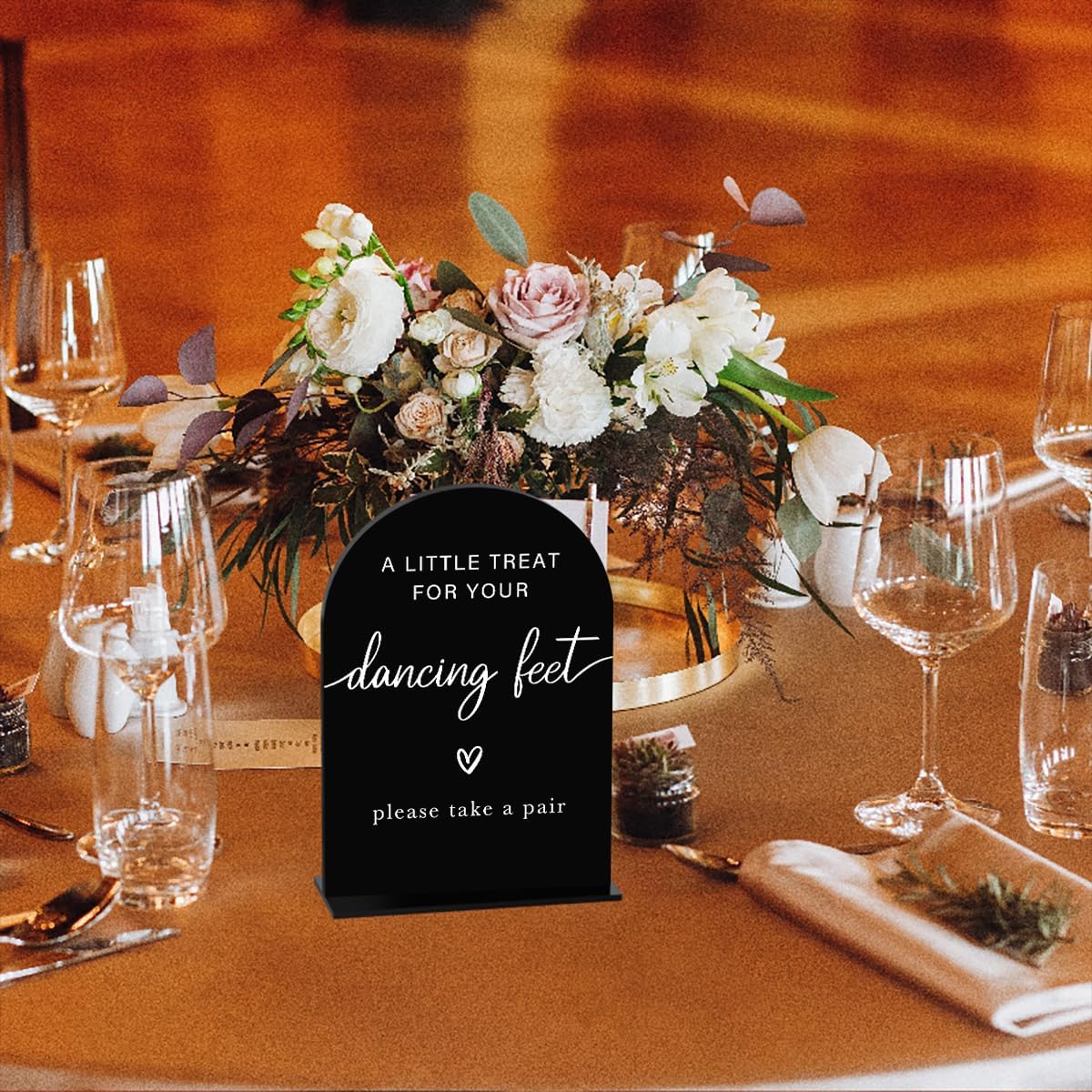 Acrylic Wedding Sign Wedding Signs for Ceremony A Little Treat for Your Dancing Feet Sign for