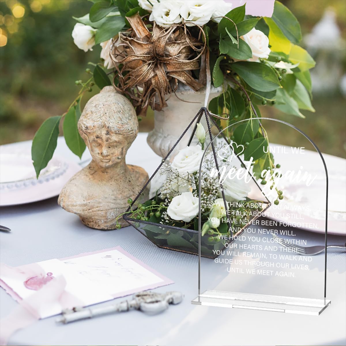 Acrylic Wedding Sign Wedding Signs for Ceremony Until We Meet Again Sign for Wedding Modern