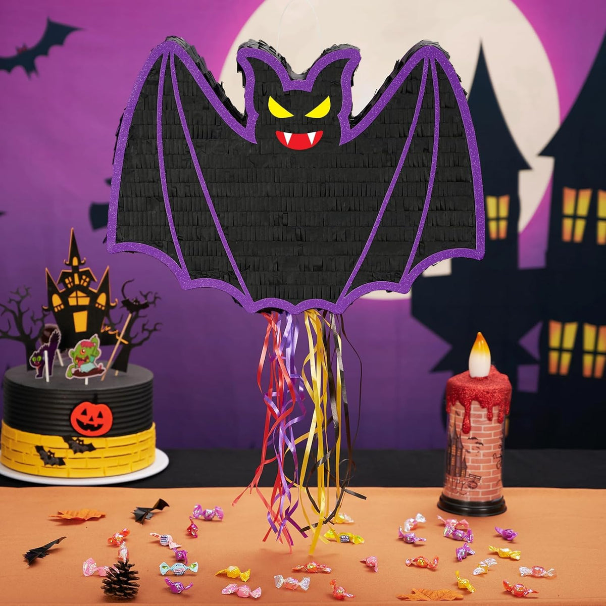 WERNNSAI Halloween Pinata - Halloween Party Decoration Scary Hallo-ween Pinata for Kids Baby