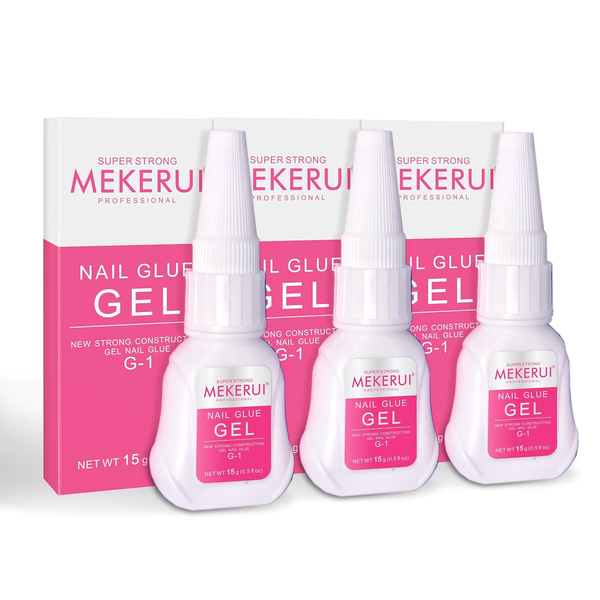 Super Strong Nail Glue for Press on Nails Resists Dripping and Clogging. It Dries Rapidly in 7