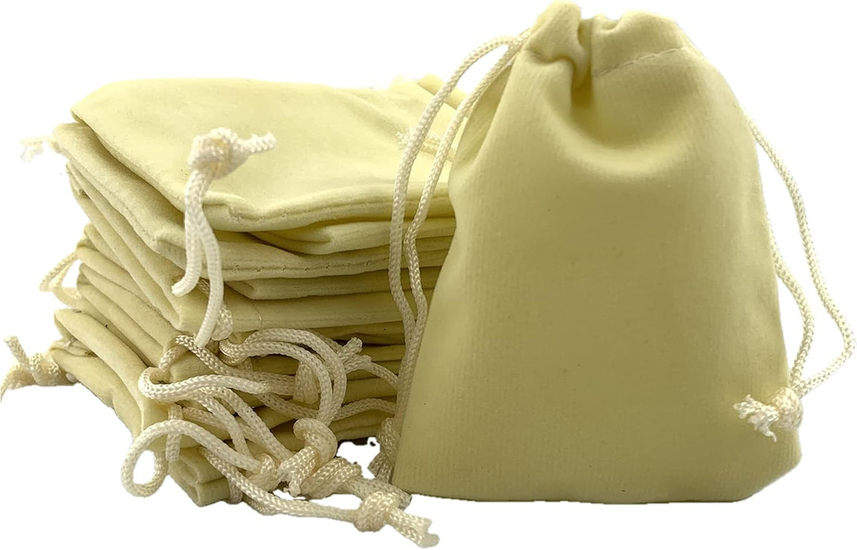Palmhomee Pack of 48 3x4 Inch Velvet Drawstring Bags Gift Bag Velvet Pouch For Jewelry Wedding and