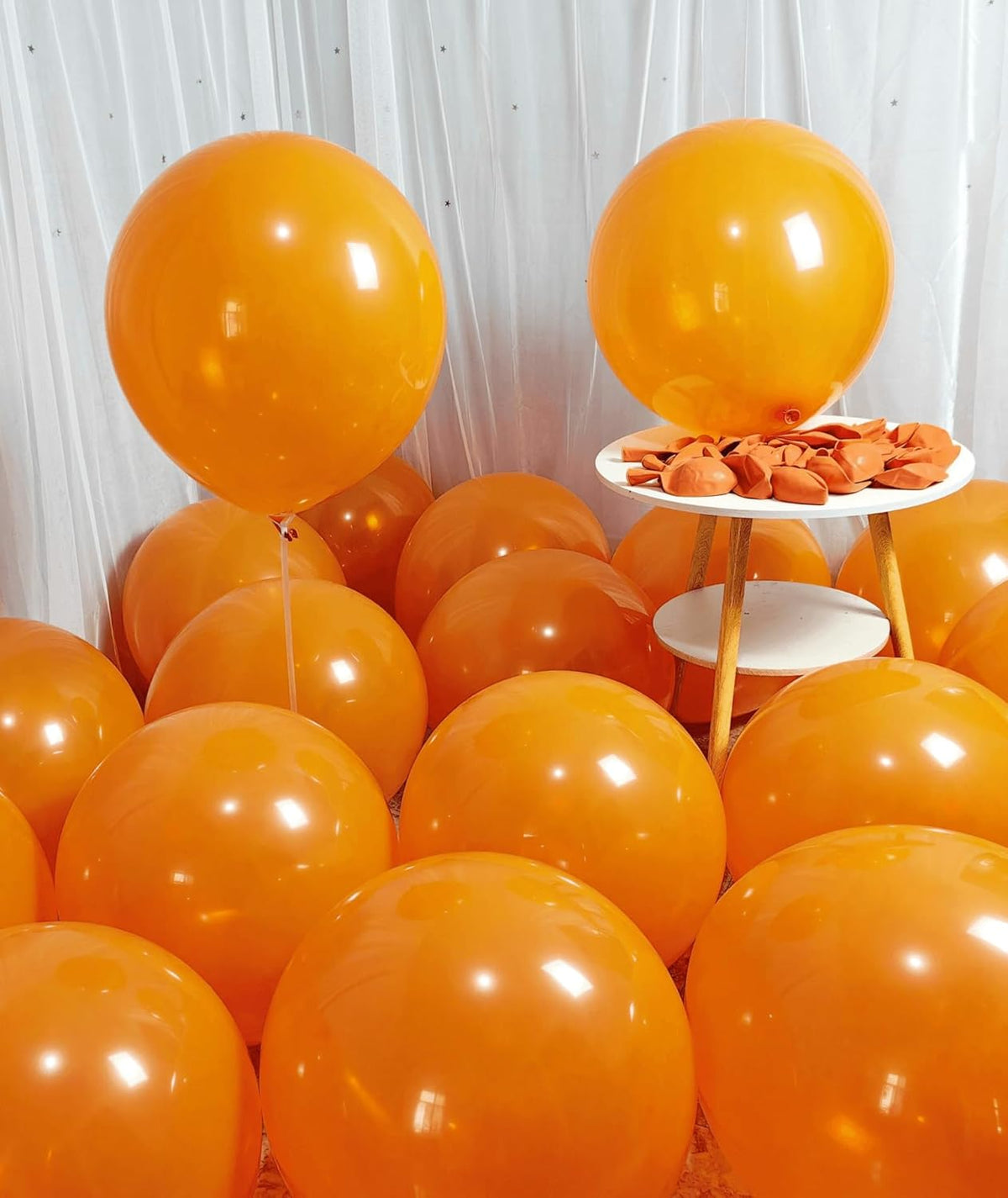 90 Pack Orange Balloons 18 inch Orange Latex Party big Balloon Bulk for Various Party Events