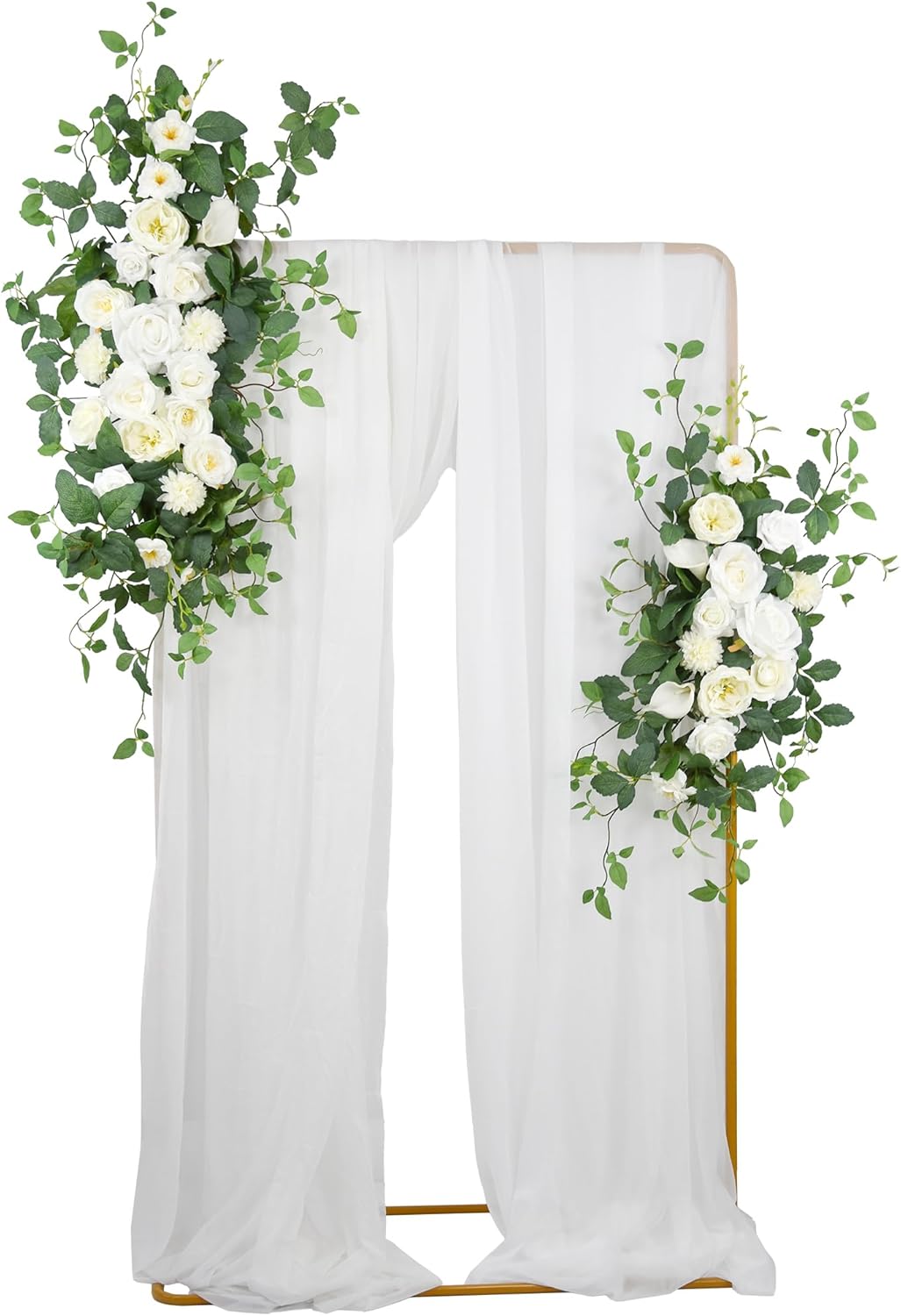Arch Flower Kit of 2 - Artificial Floral Swag for Wedding Welcome Sign, Reception Ceremony Signs