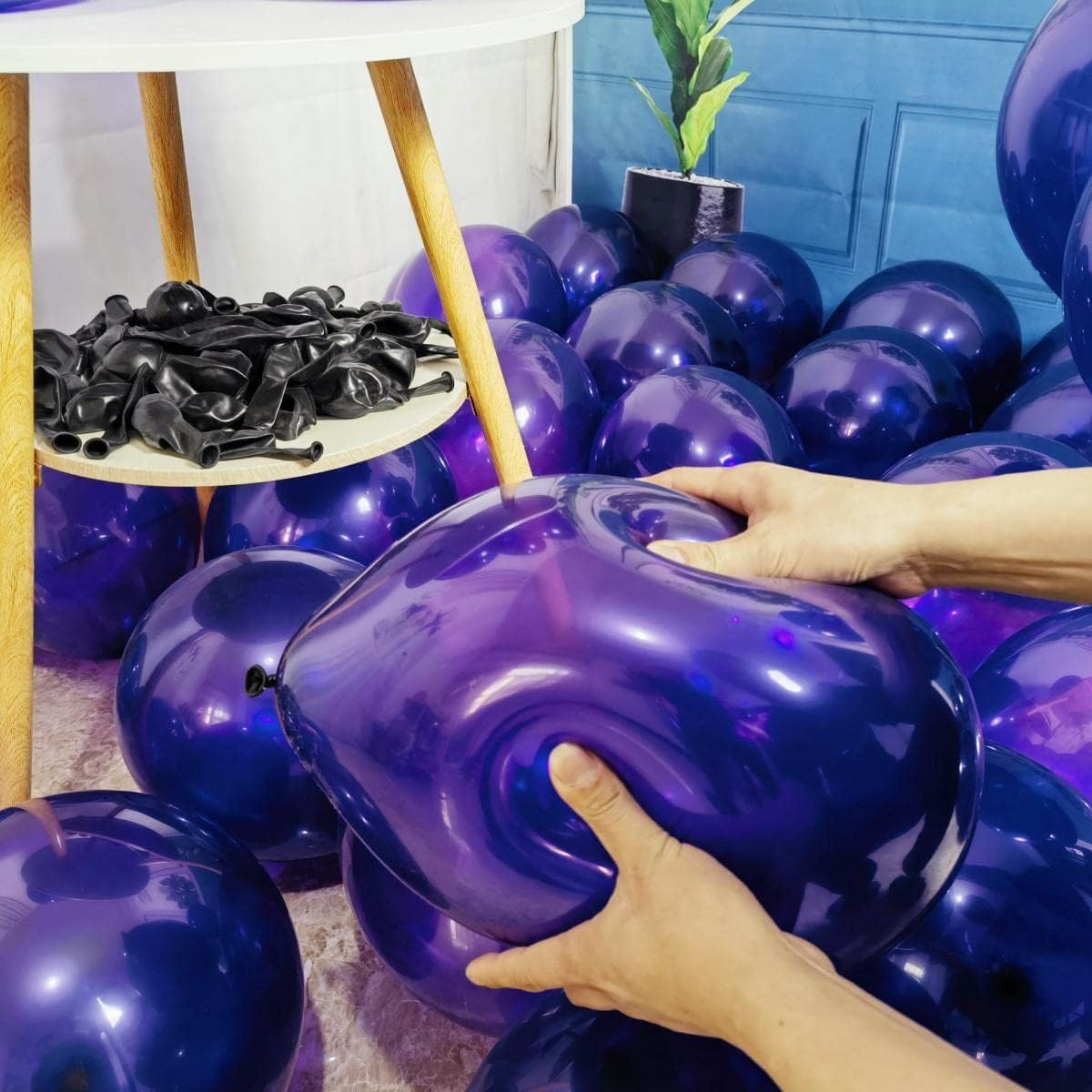 300 Pack Dark Purple Balloons 12 inch Dark Purple Latex Party Balloon Bulk for Various Party Events
