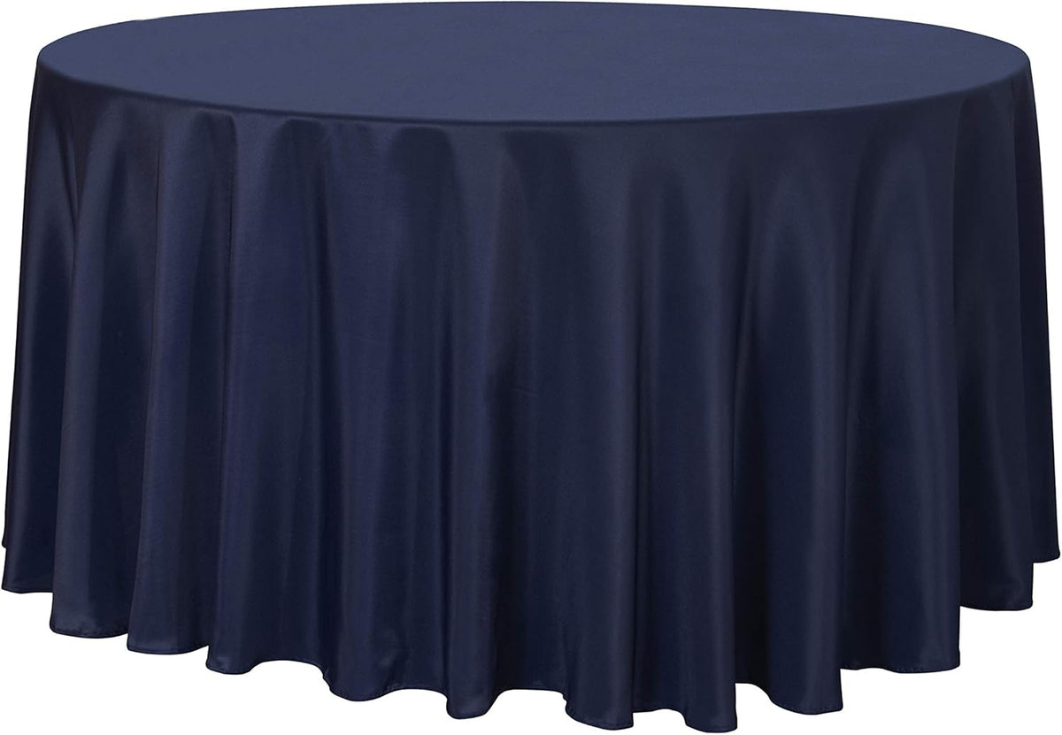 sancua Round Tablecloth - 120 Inch - Water Resistant Spill Proof Washable Polyester Table Cloth