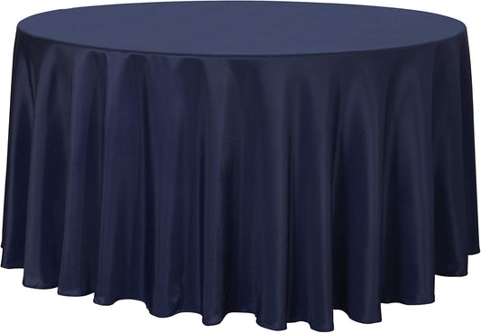 sancua Round Tablecloth - 120 Inch - Water Resistant Spill Proof Washable Polyester Table Cloth