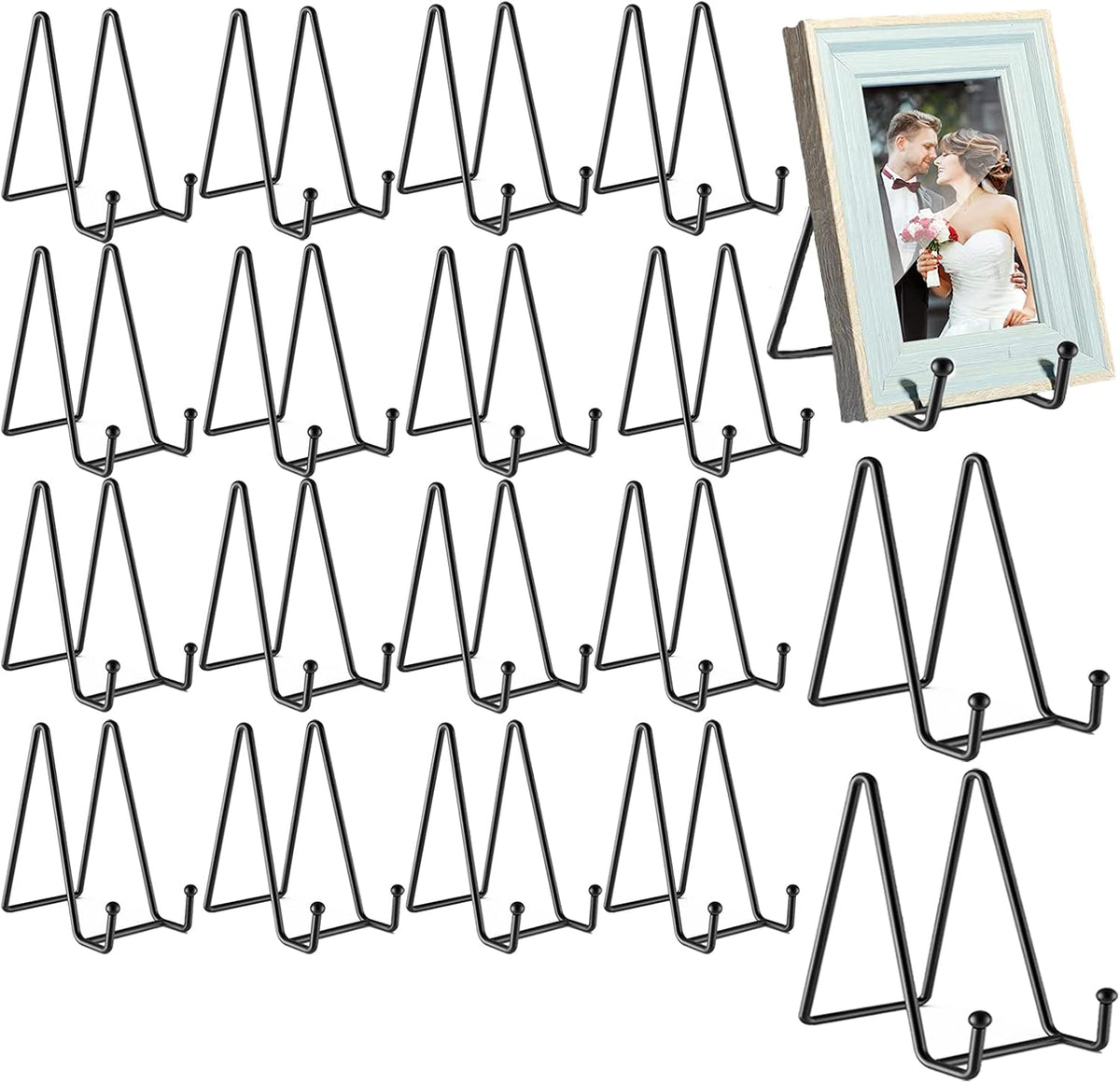 18 pcs 4.5in Plate Stands for Display,Metal Plate Holders Display Stands Can Be Used for Picture