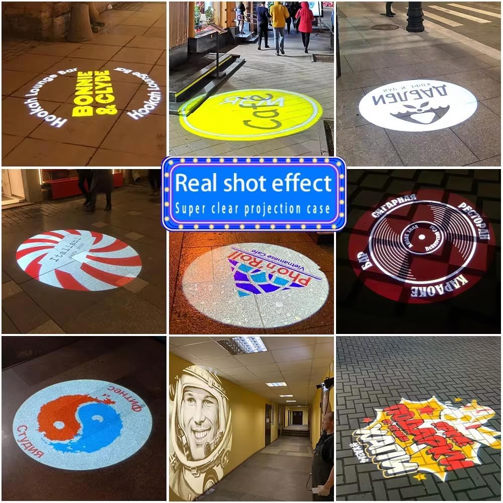 GOBO Projector Custom Logo Projector Lights for Store Business or Outdoor Wall Street Waterproof